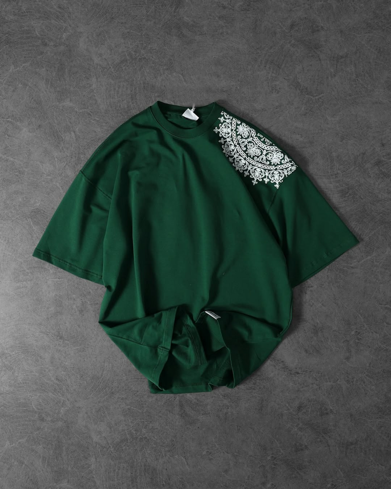 Art (Green) Oversized Tee