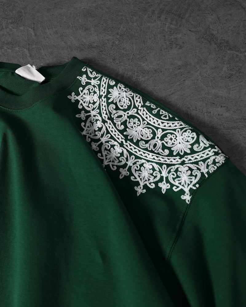 Art (Green) Oversized Tee