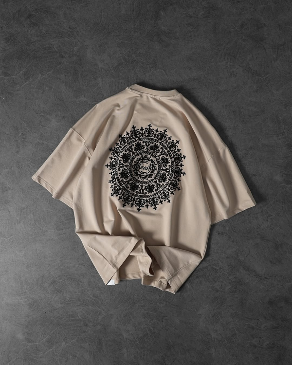 Art (Beige) Oversized Tee