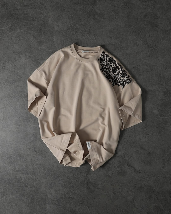 Art (Beige) Oversized Tee